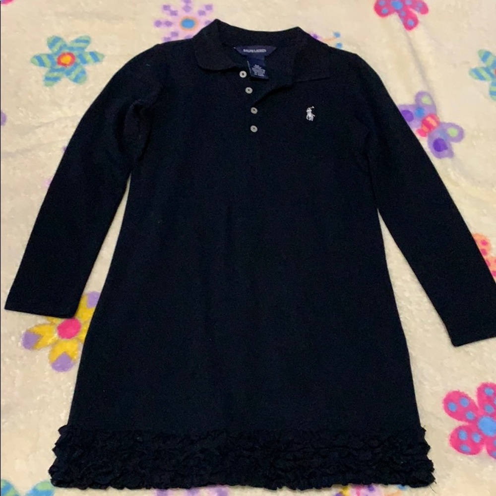 New without Tag Ralph Lauren Blk Dress Girl sz 6X